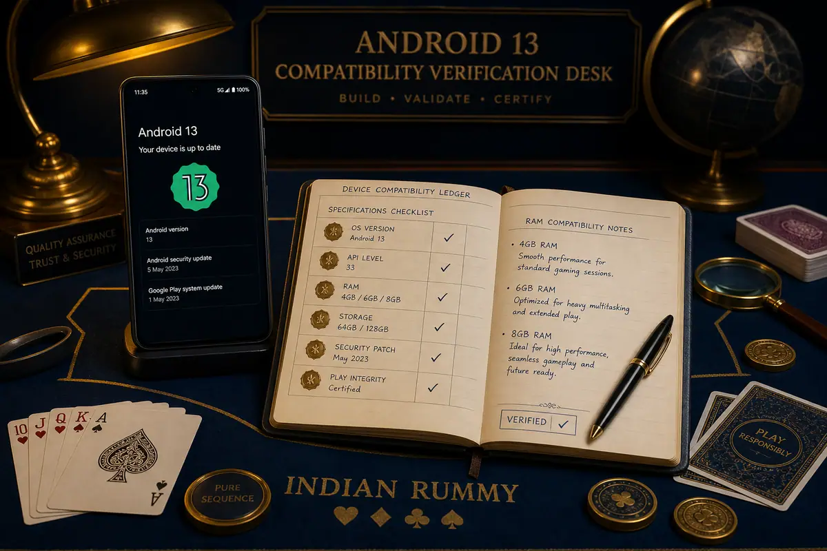 Android 13 compatibility matrix desk